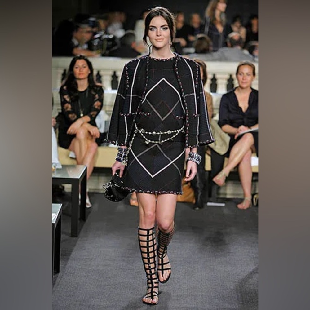 Chanel Knee-High Gladiator Sandals